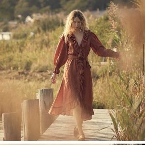 Dôen Nadia Dress - Burled Redwood XS